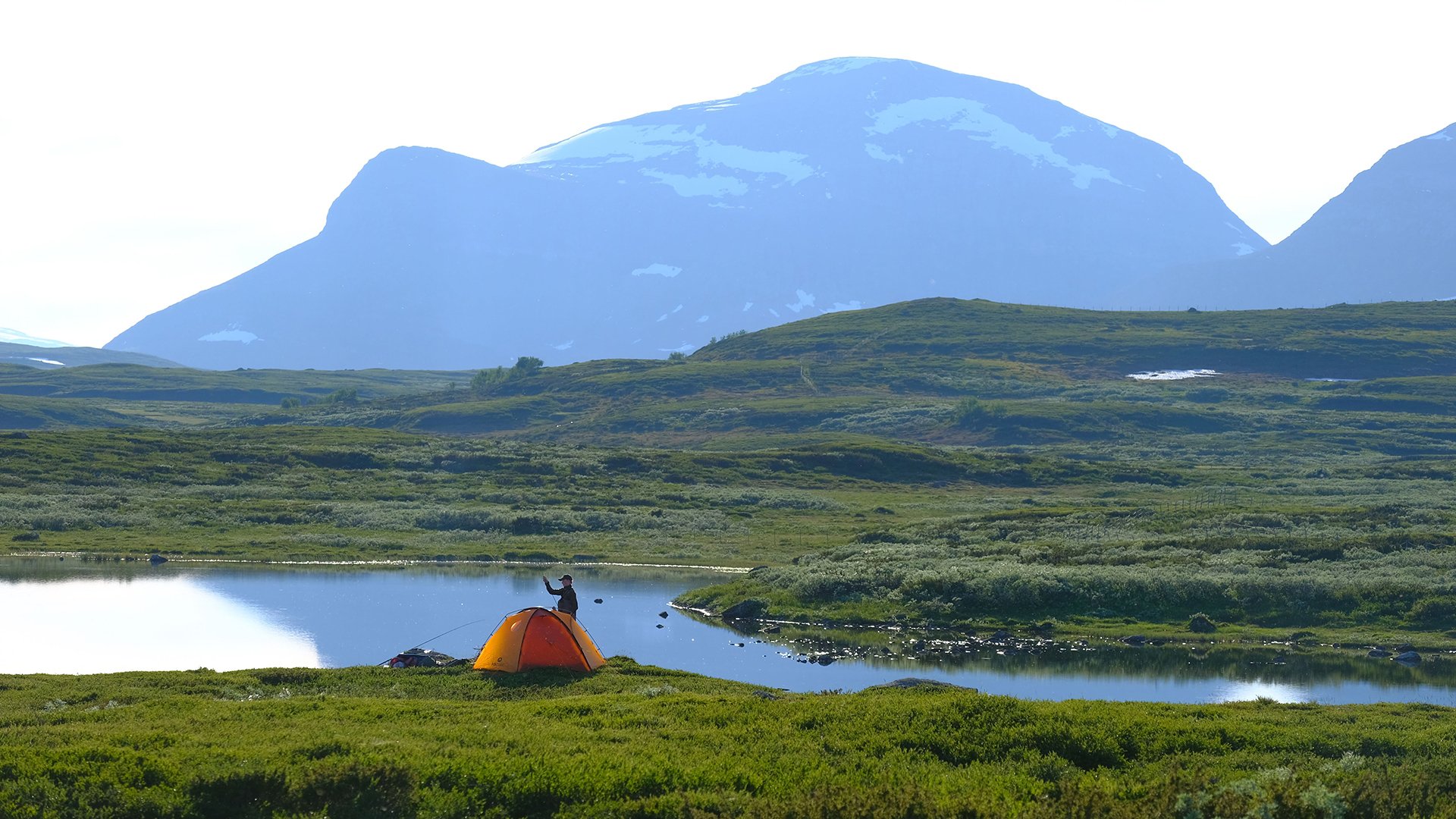 Fotograf: Naturvårdsverket Tälta på sommaren i fjällen